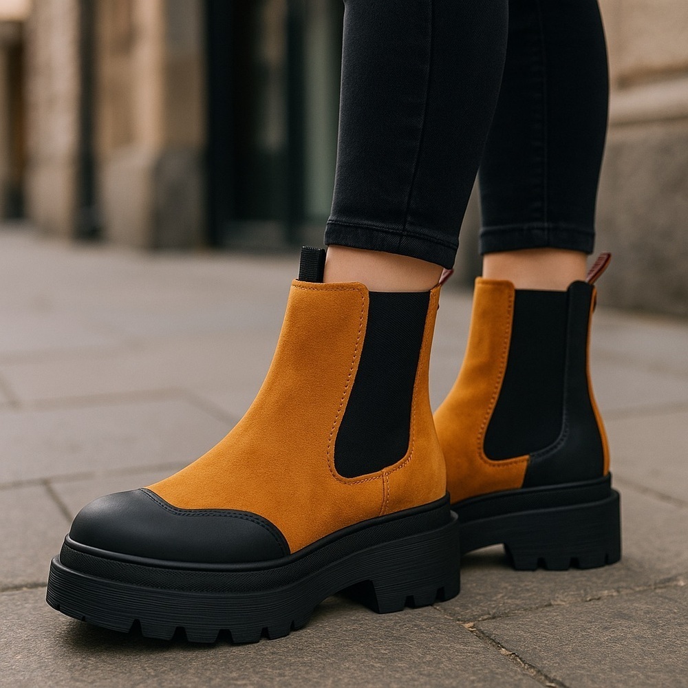 SCOTCH & SODA | Made In Portugal Suede Chelsea Boots Leather - Picture 2 of 4